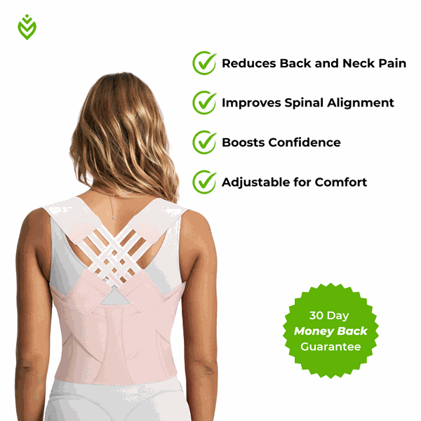 Posture Corrector for Women & Men - Adjustable Shoulder Brace